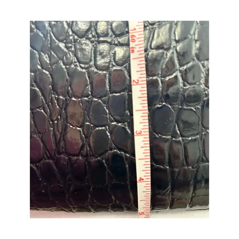 Relic Brand Hobo Black Bag Faux Patent Shiny Crocodile Leather Shoulder Purse